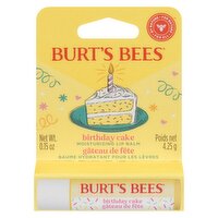 Burts Bees - Moisturizing Lip Balm - Birthday Cake, 4.25 Gram