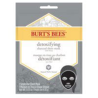 Burt's Bees - Detoxifying Charcoal with Honey Sheet Mask, 1 Each