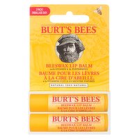 Burt's Bees - Beeswax Lip Balm with vitamin E & Peppermint - 2Pk, 2 Each