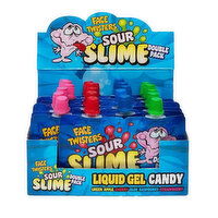 Face Twisters - Sour Slime Liquid Gel Candy, 40 Gram