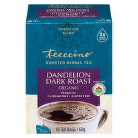 Teeccino - Herbal Tea Dandelion Dark Roast Organic, 10 Each