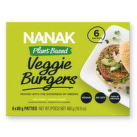 Nanak - Plant Based Veggie Burger, 480 Gram