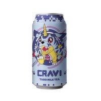 CRAVI - DIGIMON Taro Milk Tea, 315 Millilitre