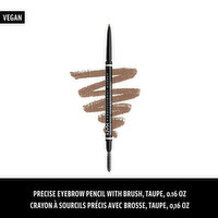 NYX - Micro Brow Pencil - Taupe, 0.09 Gram