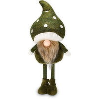 Holiday Collection - Mushroom Hat Standing Gnome, 1 Each