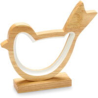 Easter - White Wood Bird Table Decor, 9.2 Inch, 1 Each