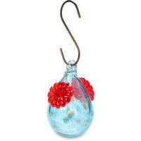 Artglass - Blue Hummingbird Feeder 4.7In, 1 Each