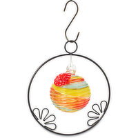 Artglass - 9In Artglass On Hoop Hummingbird Feeder, 1 Each