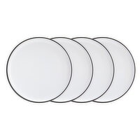 CENA Collection - Set of 4 Sides White Plates, 1 Each