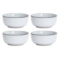 CENA Collection - Set of 4 Cereal Bowl White, 1 Each