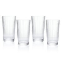 CENA Collection - Fluted Glass Tumbler 4pc Set, 1 Each