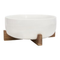 CENA Collection - 2pc Serving Bowl with Wood Base, 1 Each