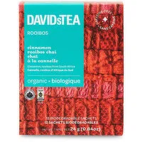 Davids Tea - Cinnamon Rooibos Chai, 12 Each