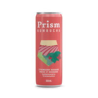 Prism Kombucha - Strawberry Rhubarb, 355 Millilitre