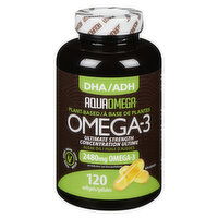 AQUA OMEGA - Omega 3 High DHA Vegan, 120 Each