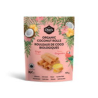 Cha's Organic - Coconut Rolls Ginger, 100 Gram