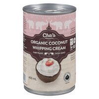 Cha's - Organic Coconut Whipping Cream, 400 Millilitre