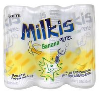 LOTTE - Milkis - Banana, 6 Each