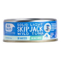 Sea Tales - Skipjack Tuna in Water No Salt, 142 Gram