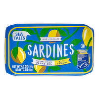 Sea Tales - Sardines in Extra Virgin Olive Oil with Lemon, 120 Gram