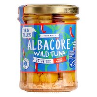 Sea Tales - Albacore Wild Tuna in Extra Virgin Olive Oil with Chili, 198 Gram