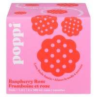 Poppi - Raspberry Rose, 355 Millilitre