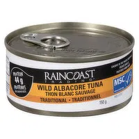 Raincoast Trading - Tuna - Wild Albacore, 150 Gram