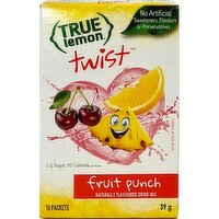 True Lemon - Twist Kid Lemonade Fruit Punch Mix, 10 Each