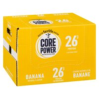 Core Power - High Protein Milk Shake Banana 1% M.F. 414 mL, 12 Each