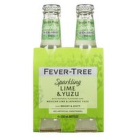Fever Tree - Sparkling Lime Yuzu, 4 Each