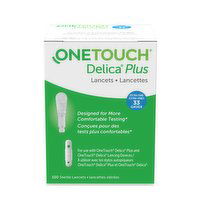 One Touch - ONETCH - Delica Plus Lancets 33G, 100 Each