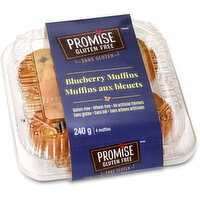 Promise Gluten Free - Blueberry Muffins, 4 pcs, 240 Gram