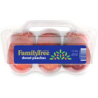 Peaches - Donut White Peaches Clamshell, 454 Gram