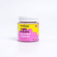 Herbaland - Vegan D3 & B12 Gummies, 60 Each