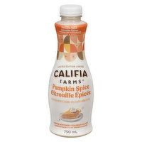 Califia Farms - Almond Coffee Whitener, Pumpkin Spice Limited Edition, 750 Millilitre