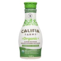 CALIFIA FARMS - ORG UNSWEETEN ALMOND MILK, 1.4 Millilitre