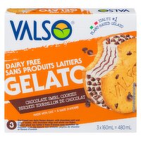 Valso - Valso Dairy Free Gelato Chocolate Swirl Cookies, 3 Each