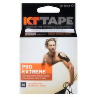 KT Tape - Pro Extreme, Jet Black, 20 Each