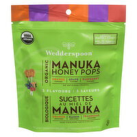 Wedderspoon - Organic Manuka Honey Pops - Variety Pack, 120 Gram