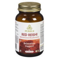 PURICA - Red Reishi Micronized Mushroom Capsules, 60 Each