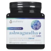 Youtheory - Ashwagandha+ with GABA, 60 Each