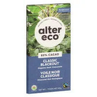 Alter Eco - Deep Dark Blackout Snack Bar, 80 Gram