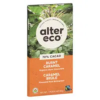 Alter Eco - Dark Salted Organic Chocolate Burnt Caramel, 80 Gram