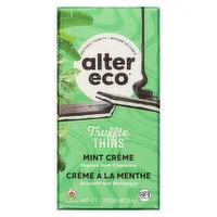 Alter Eco - Truffle Thins Dark Chocolate Mint Organic, 1 Each