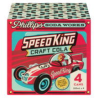 Phillips - Soda Speed King Craft Cola, 4 Each