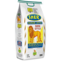 Sher - Desi Style Flour, 10 Pound