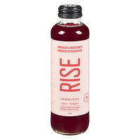 Rise - Organic Kombucha Hibiscus & Rose Hips, 414 Millilitre