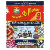 Di Martino Pasta - Pasta, Penne Mezzanelli Rigate, 500 Gram