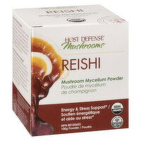 Host Defence - Reishi Mushroom Mycelium Powder, 100 Gram