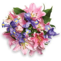 Bouquet - Oriental Lily And Iris, 1 Each